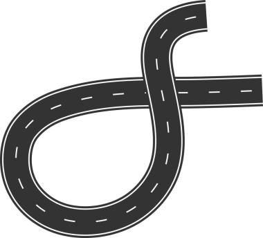 Şehir haritası, karayolu, trafik için sokak ve yol ögeleri