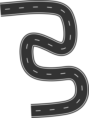 Şehir haritası, karayolu, trafik için sokak ve yol ögeleri