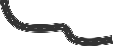 Şehir haritası, karayolu, trafik için sokak ve yol ögeleri