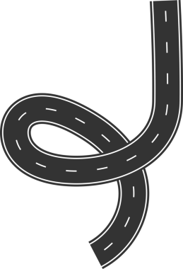 Şehir haritası, karayolu, trafik için sokak ve yol ögeleri