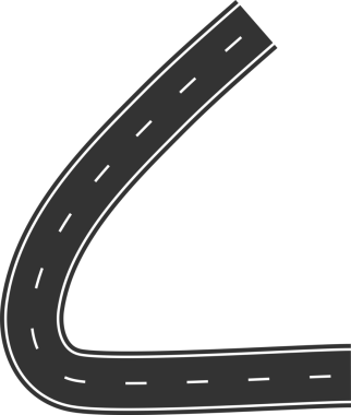 Şehir haritası, karayolu, trafik için sokak ve yol ögeleri