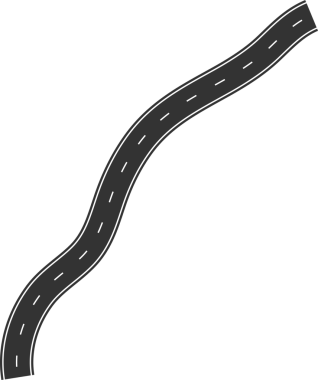 Şehir haritası, karayolu, trafik için sokak ve yol ögeleri