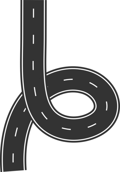 Şehir haritası, karayolu, trafik için sokak ve yol ögeleri