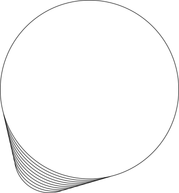 Dairesel beyaz üst üste binen çerçeve karışımı. Teknoloji tasarımı