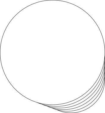 Dairesel beyaz üst üste binen çerçeve karışımı. Teknoloji tasarımı