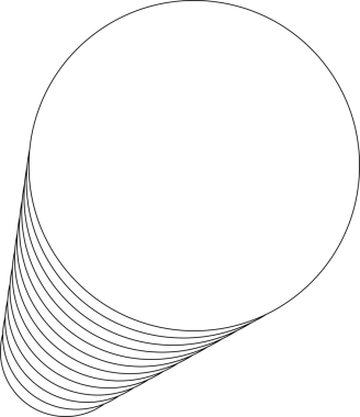 Dairesel beyaz üst üste binen çerçeve karışımı. Teknoloji tasarımı