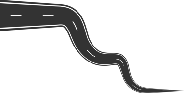 Beyaz işaretli yol kıvrımları, otoyol, trafik, sokak, yarış