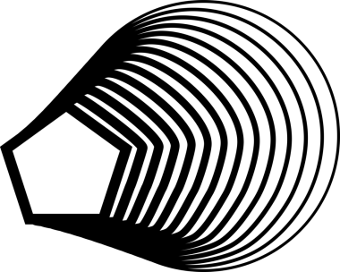 Hareket ile daire çizmek için çokgen çerçeve gradyanı karışımı. Teknoloji geometrik elementi