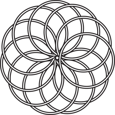 Üst üste binen çizgi elementleri. Geometrik tasarım