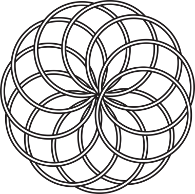 Üst üste binen çizgi elementleri. Geometrik tasarım