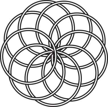 Üst üste binen çizgi elementleri. Geometrik tasarım