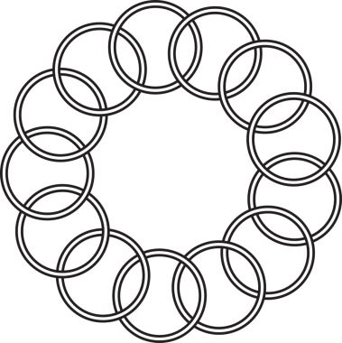 Üst üste binen çizgi elementleri. Geometrik tasarım