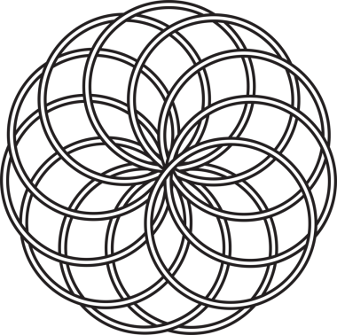 Üst üste binen çizgi elementleri. Geometrik tasarım