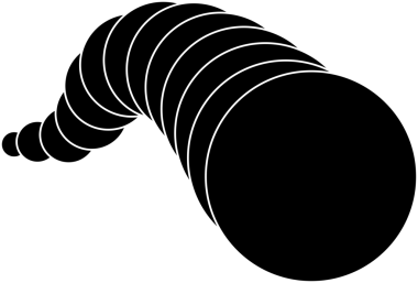 Çember çizgisi eğrisi ve harmanlama dizaynı. Teknoloji kavramı, dijital