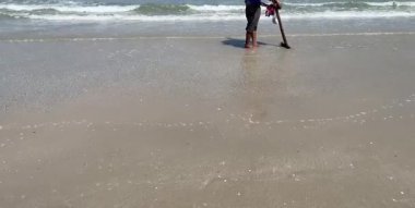 Okyanus dalgaları ve deniz doğası ve yaz