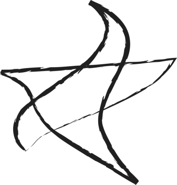 Geometrik Yıldız Düzeni. Doodle fırçası