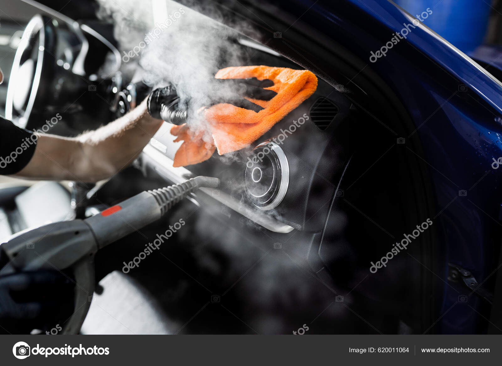 Steam Cleaning Car Air System Worker Auto Cleaning Service Clean Stock  Photo by ©rabizo94@gmail.com 620011064