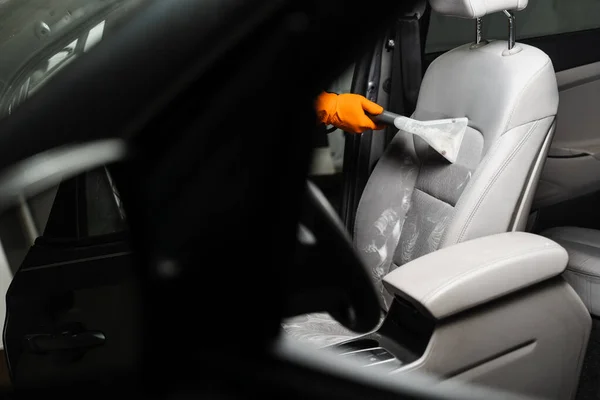 Cleaning of Car Seat with Wet Vacuum Cleaner Stock Image - Image of  interior, cleaning: 111098595