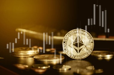 Bitcoin kripto para birimi kavramı 