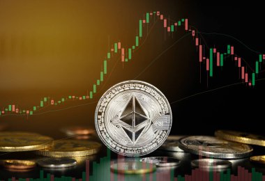 Bitcoin kripto para birimi kavramı 