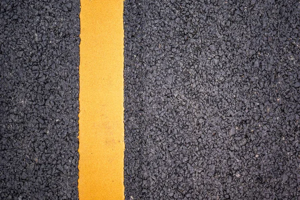Asphalt Road Yellow Black Stripes — Stock Photo, Image
