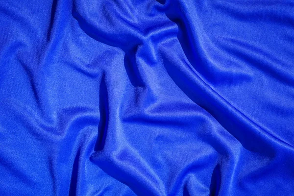 Stock image blue silk fabric texture background