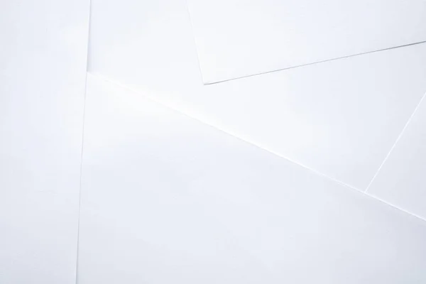 Papier Blanc Blanc Sur Fond Papier Blanc — Photo