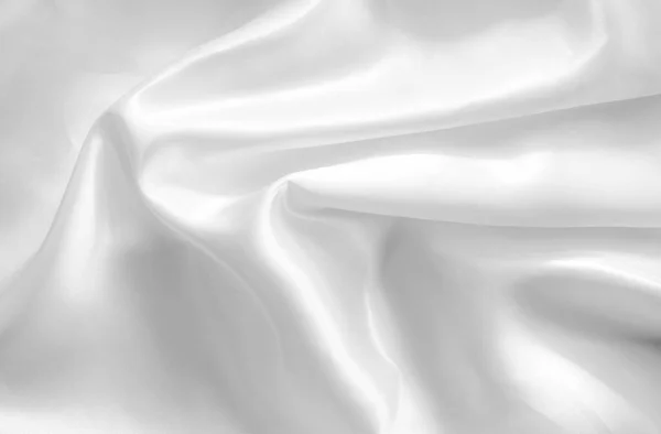 Λείο Κομψό Λευκό Μετάξι Σατέν Υφή Φόντο Γαμήλια Σέπια Φωτογραφία Αρχείου