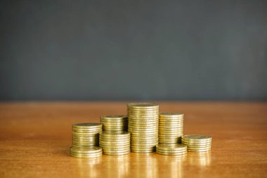 Borsada bozuk paralar. iş kavramı.