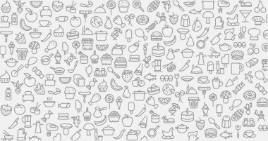 Gıda simgeleri, yemek pişirme, gıda simgesi arka planı