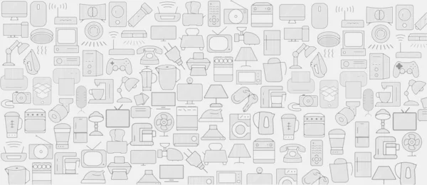 Background Appliances Icons Household Appliances Icon Background — Stock Vector