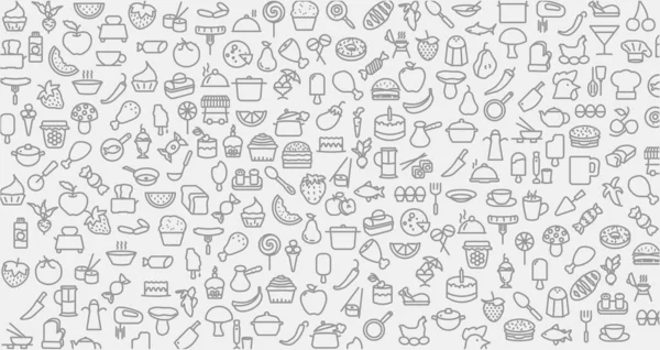 Background Food Icons Cooking Food Icon Background — Stock Vector