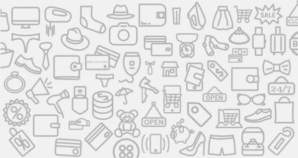 Background Shopping Icons Shopping Icon Background — Stock Vector