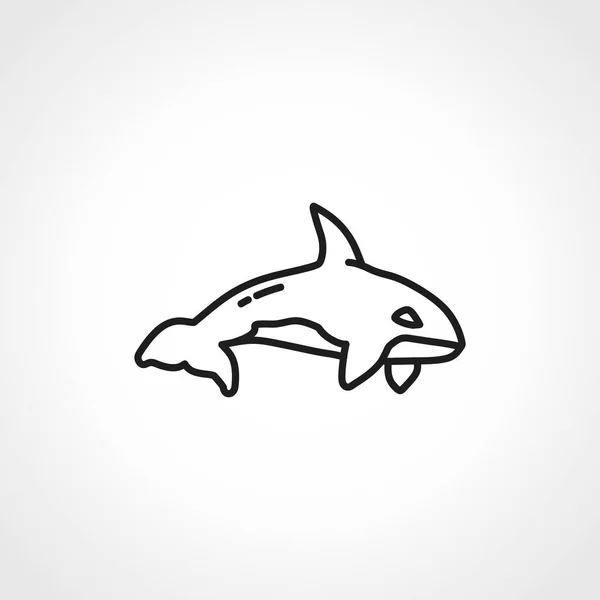 범고래 아이콘 범고래 아이콘 — 스톡 벡터