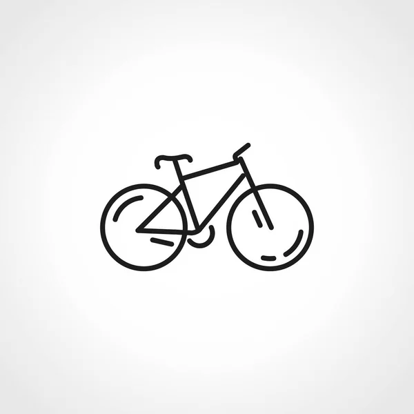 Icono Línea Bicicleta Icono Esquema Bicicleta — Vector de stock