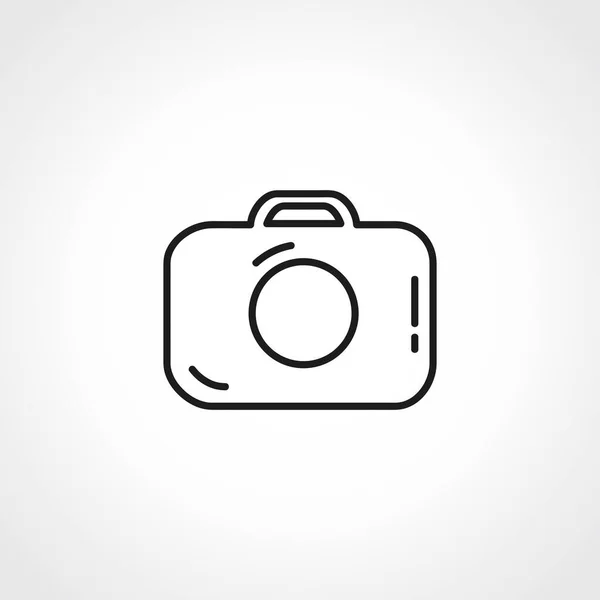 Значок Линии Камеры Иконка Контура Камеры — стоковый вектор