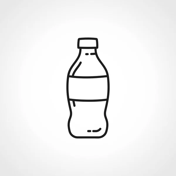 Bottle Soda Lijn Icoon Soda Overzicht Pictogram — Stockvector