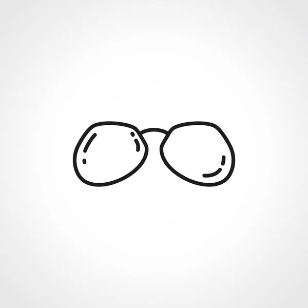 Sonnenbrille Linie Symbol Sonnenbrillen Ikone — Stockvektor