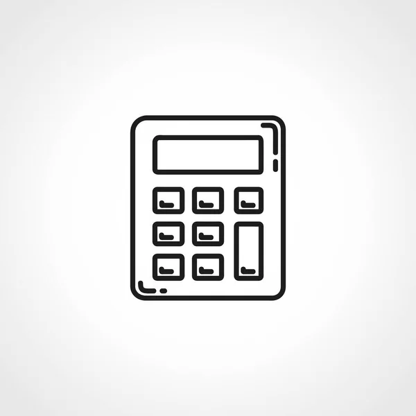 Calculator Line Icon Calculator Outline Icon — Stock Vector