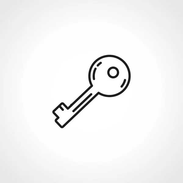 Tastenzeilensymbol Zugriff Auf Schlüsselumriss Symbol — Stockvektor