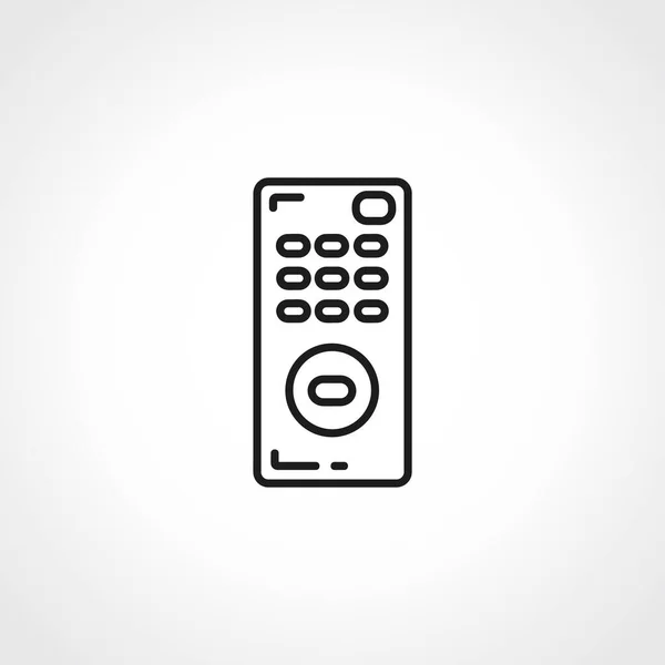 Иконка Линии Дистанционного Управления Значок Контура Экрана Телевизора — стоковый вектор