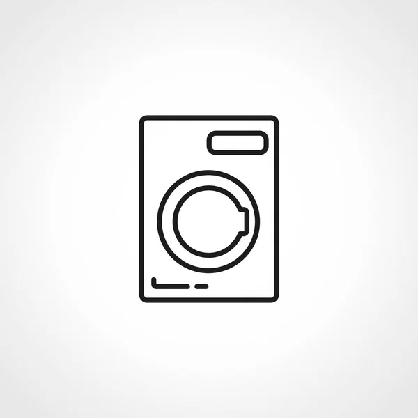 Washing Machine Line Icon Washing Machine Outline Icon — Stock Vector