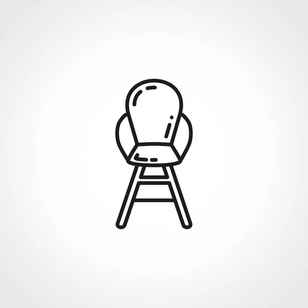 Иконка Детского Кресла Значок Контура Детского Кресла — стоковый вектор