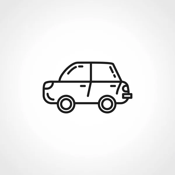 Car Line Icon Toy Car Outline Icon — Stock Vector