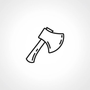 ax satır simgesi, ax kesme aracı dış hat simgesi.