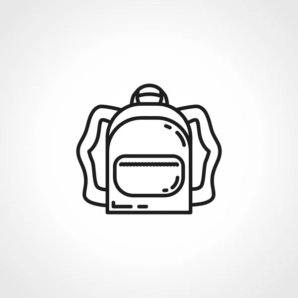 Εικονίδιο Σακιδίου Γραμμικό Εικονίδιο Σχολικής Τσάντας — Διανυσματικό Αρχείο