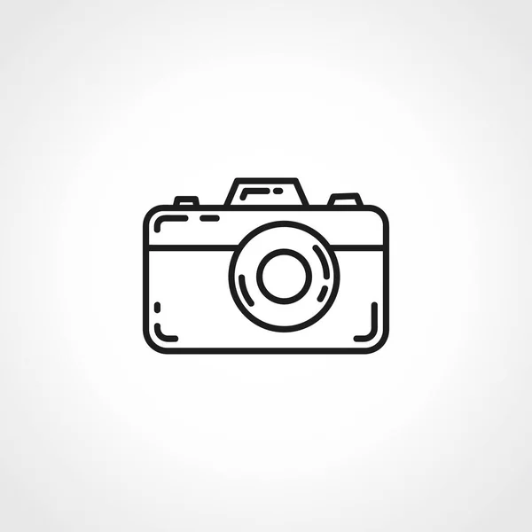 Значок Линии Камеры Иконка Контура Камеры — стоковый вектор