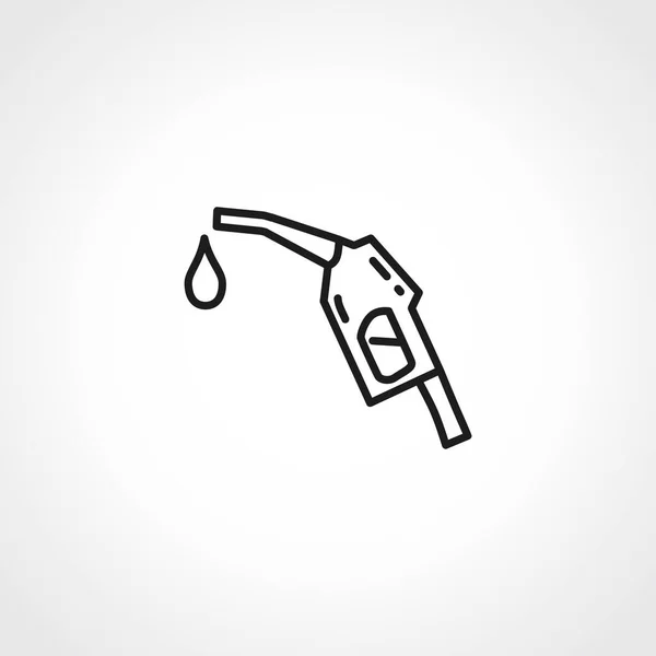 Иконка Заправки Оружия Значок Контура Бензинового Насоса Знак Топлива — стоковый вектор