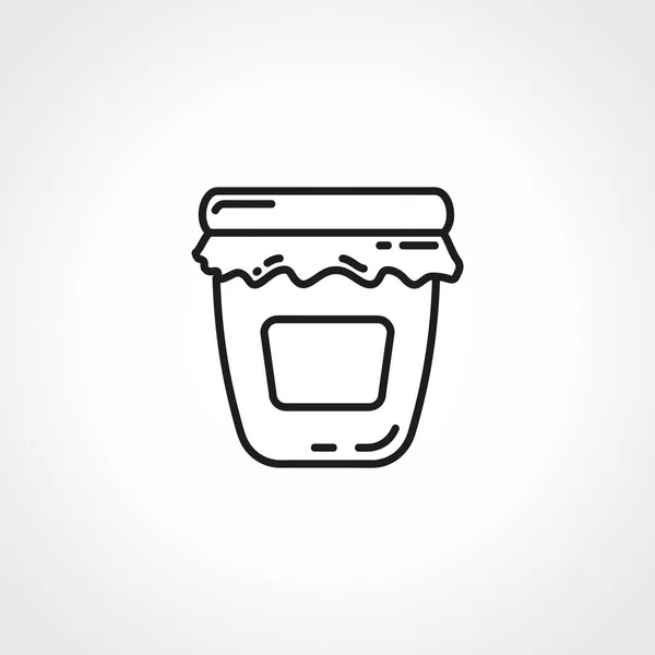 Honey Jar Line Icon Honey Jar Linear Icon — Stock Vector