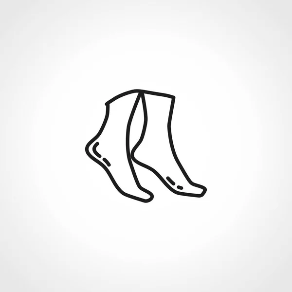 Bacak Çizgisi Simgesi Dişi Bacak Çizgisi Simgesi — Stok Vektör